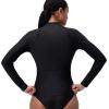 imageSpeedo Womens Uv Swim Shirt Long Sleeve RashguardBiofuse Anthracite