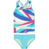 imageSpeedo Girls Swimsuit Two Piece Tankini Thick StrapTankini SetBlue Atoll