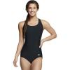 imageSpeedo Womens Swimsuit One Piece Powerflex Ultraback SolidIllusion Speedo Black