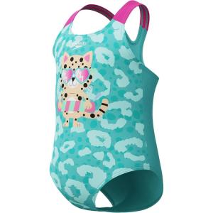 imageSpeedo BabyGirls Swimsuit Infant to Big Kid UPF 50 Learn to SwimDigital 1pc Arctic Glass