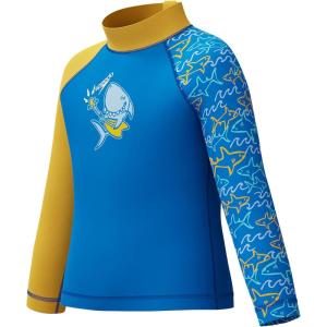 imageSpeedo Boys Swimsuit Infant to Big Kid UPF 50 Learn to SwimLS Top Lagoon Blue