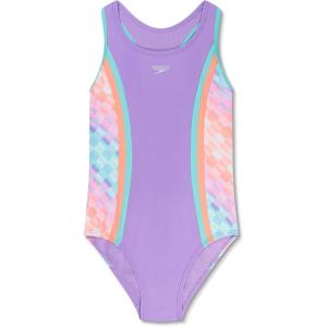 imageSpeedo Girls Printed Sport SpliceSide Splice Ombre Check
