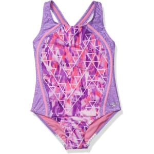 imageSpeedo Girls Printed Sport SpliceSweet Taro Splice