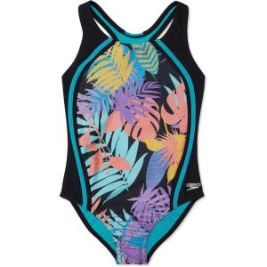 imageSpeedo Girls Printed Sport SpliceTropical Stamp Splice