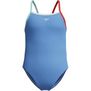 imageSpeedo Girls Swimsuit One Piece Thin StrapsPeriwinkle Blue
