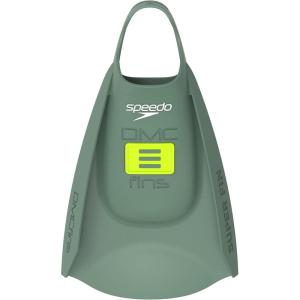 imageSpeedo UnisexAdult Swim Training Fins SiliconeDMC Super Soft OliveHyper Yellow