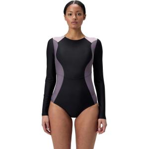 imageSpeedo Womens Short Sleeve ZipLS Zip AnthraciteVintage Fog