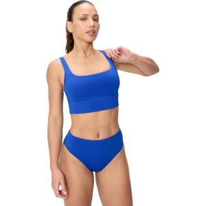 imageSpeedo Womens Swimsuit Bikini Top Essentials with Removable Cups Soft FabricSquare Deep Sapphire