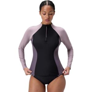 imageSpeedo Womens Uv Swim Shirt Long Sleeve RashguardBiofuse Vintage Fog