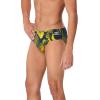imageSpeedo Mens Caged Out Brief Endurance SwimsuitFusion NavyGold