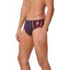 imageSpeedo Mens Caged Out Brief Endurance SwimsuitSolar RedWhiteBlue