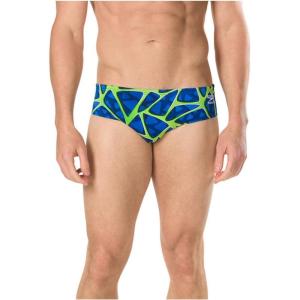 imageSpeedo Mens Caged Out Brief Endurance SwimsuitCaged BlueGreen