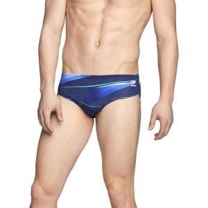 imageSpeedo Mens Caged Out Brief Endurance SwimsuitInfinite BlueGreen