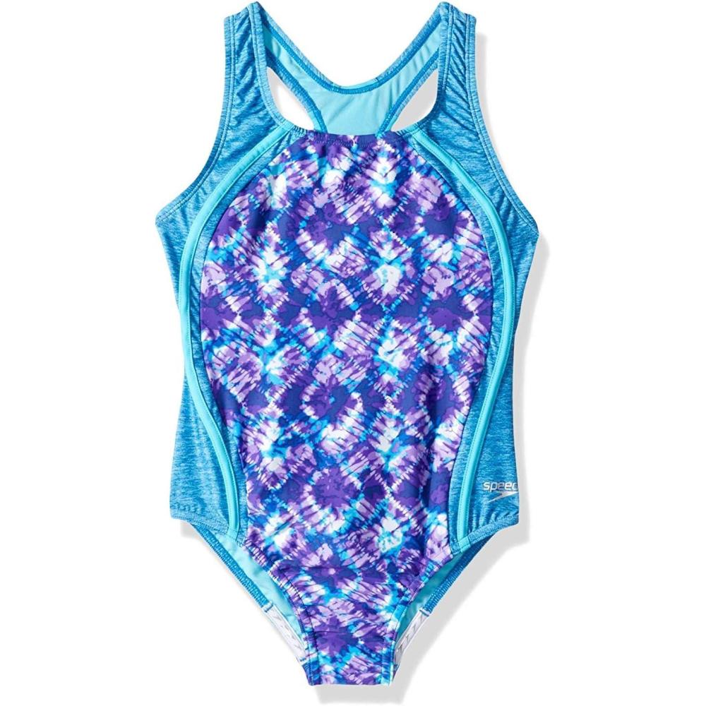 imageSpeedo Girls Printed Sport SpliceDeep Sapphire