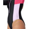 imageSpeedo Womens Swimsuit One Piece Hydraline Standard CutLS Zip Raspberry Fill