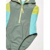 imageSpeedo Womens Swimsuit One Piece Hydraline Standard CutZip Soft Olive