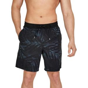 imageSpeedo Mens Swim Trunk Mid Length Redondo PrintedPromotor Anthracite