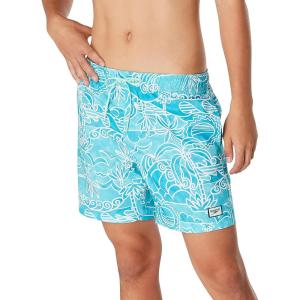 imageSpeedo Mens Swim Trunk Mid Length Redondo PrintedWay Back Bay Beach Glass