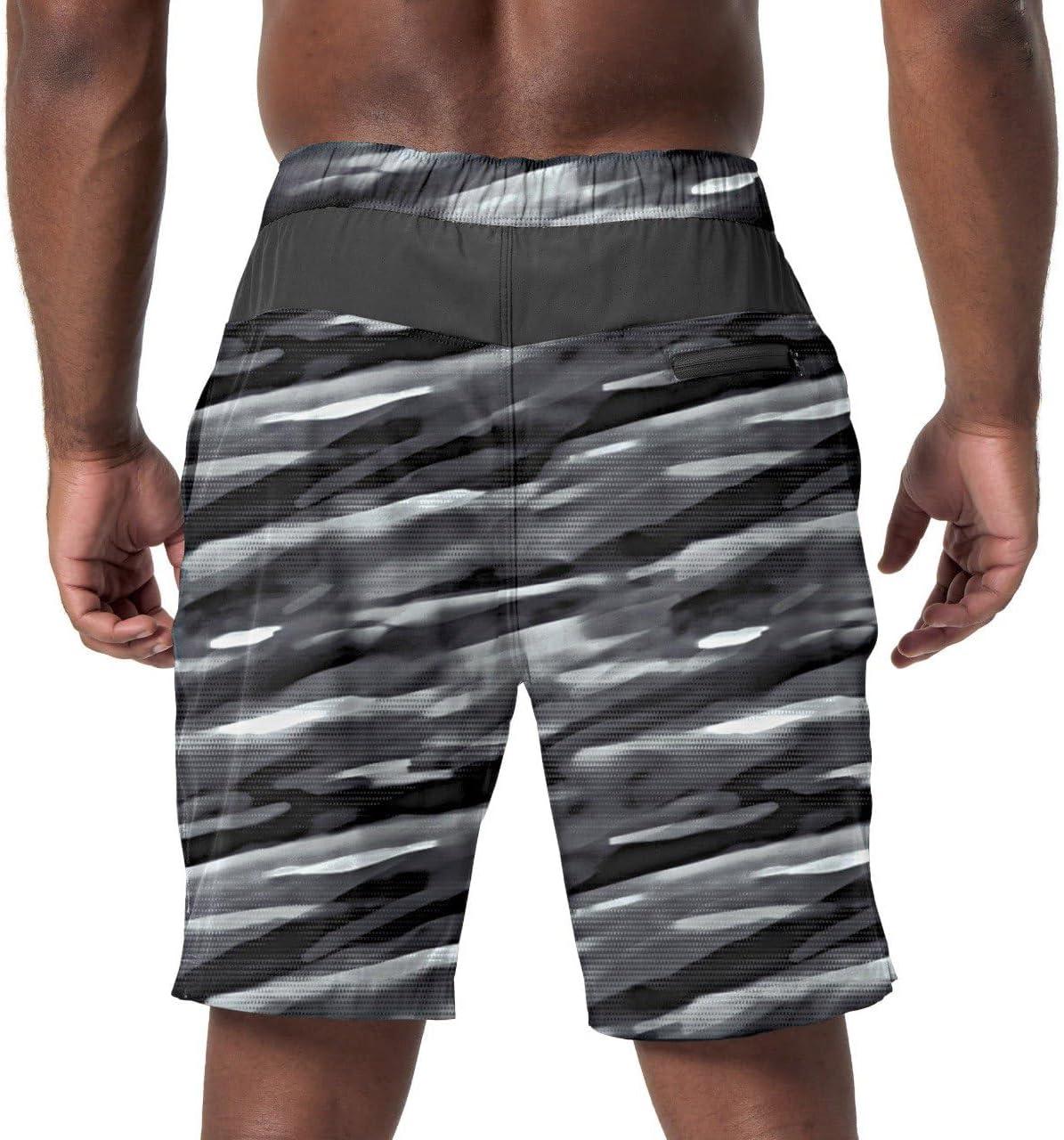 imageSpeedo Mens Swim Trunks  Casual Beach Swimwear  Quick Dry  Elastic Waist with Drawstring Dark Grey Small