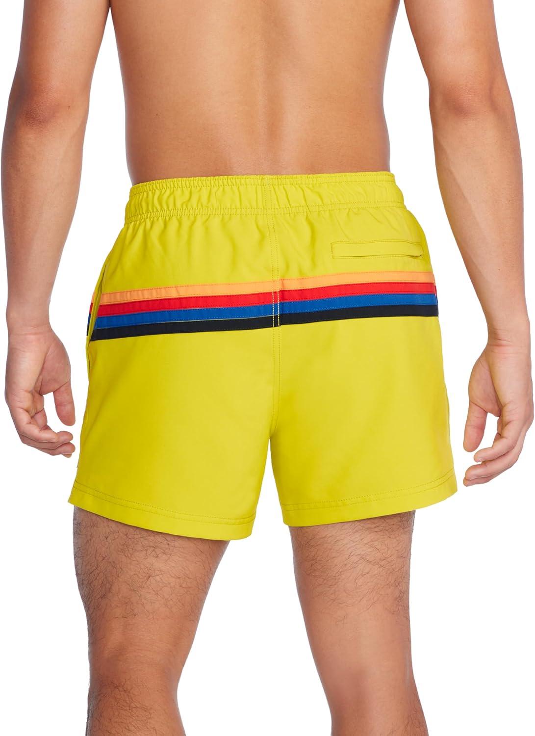 imageSpeedo UnisexAdult Swim Trunk Short Length Redondo StripedHorizontal Bitterlime