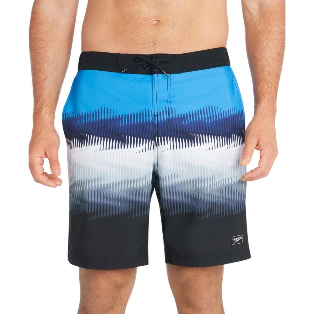 imageSpeedo Mens Regular fit Swim Trunks Swimwear Small Black Blue White