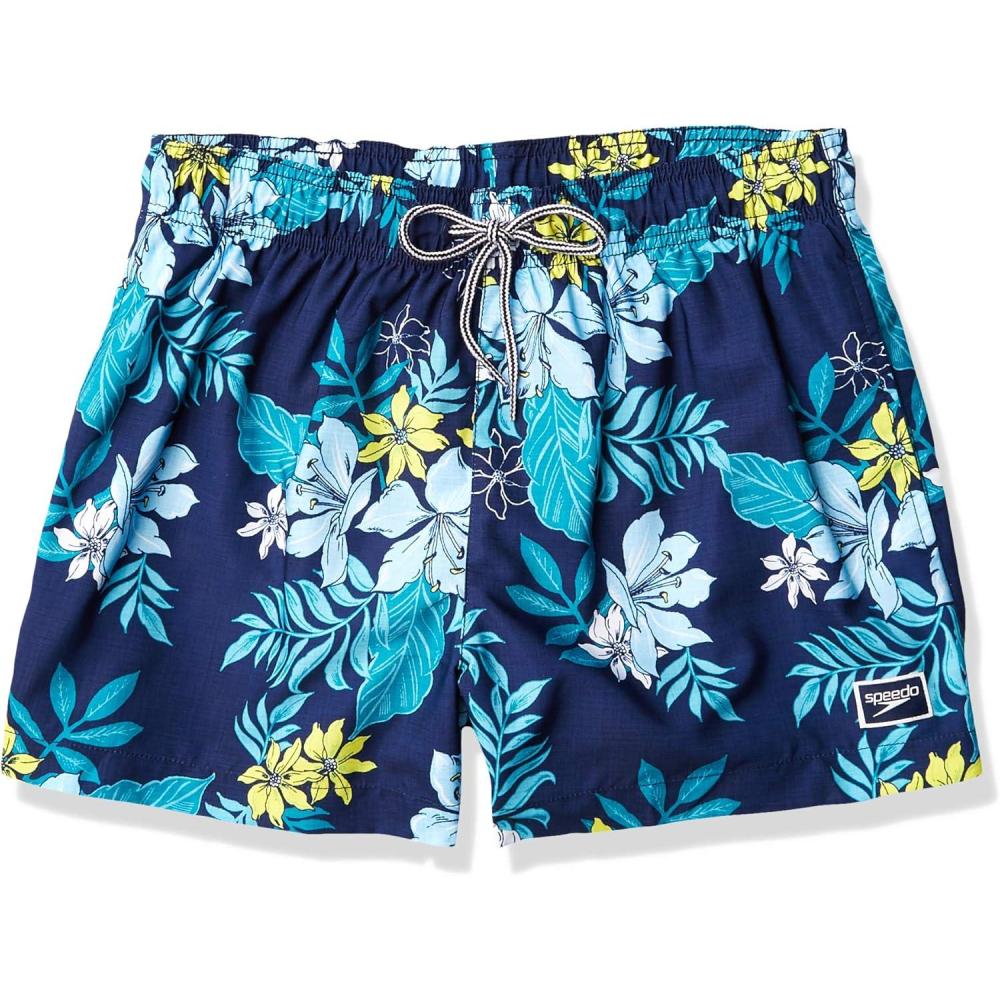 imageSpeedo Mens Swim Trunk Short Length Redondo PrintedPeacoat