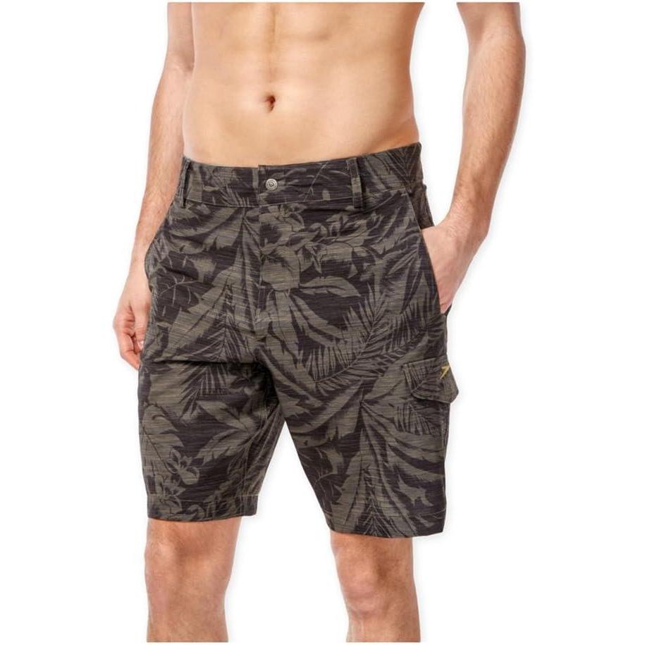 imageSpeedo Mens Two Tone Floral Swim Walker 21 InchCanteen Brown