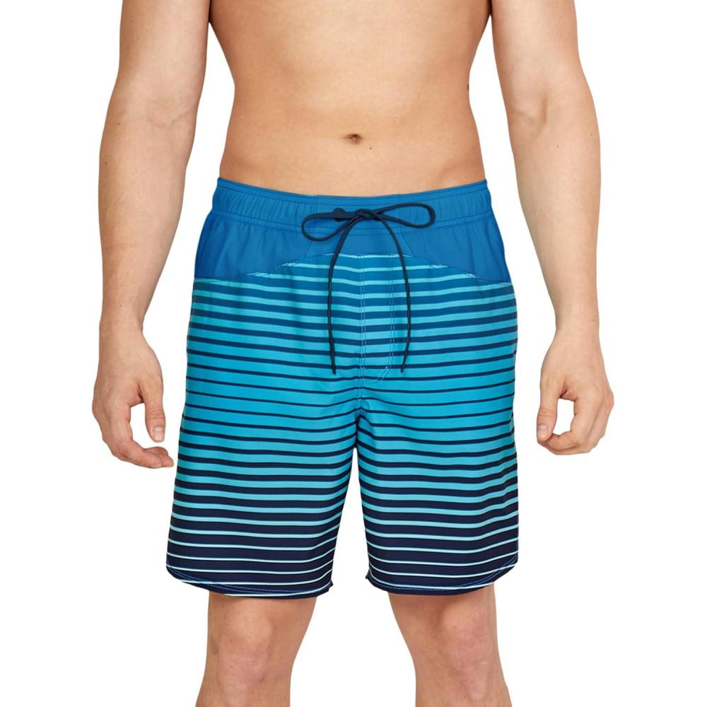 imageSpeedo Swim Trunk Mid Length MarinaStripe Explorer Aqua Splash
