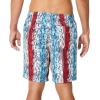imageSpeedo Mens 18quot Volley Star Racer Printed UV Protection Swim TrunksBlue