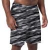 imageSpeedo Mens Swim Trunks  Casual Beach Swimwear  Quick Dry  Elastic Waist with Drawstring Dark Grey Large