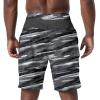 imageSpeedo Mens Swim Trunks  Casual Beach Swimwear  Quick Dry  Elastic Waist with Drawstring Dark Grey Small