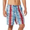 imageSpeedo Mens 18quot Volley Star Racer Printed UV Protection Swim TrunksBlue