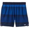 imageSpeedo Mens 55quot Swim Trunks Peacoat Thread Print Navy Blue