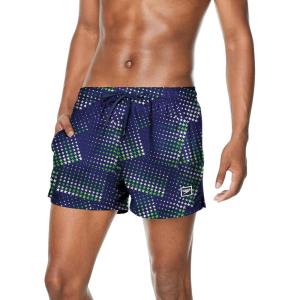imageSpeedo Mens Swim Trunk Short Length Redondo PrintedStarry NavyGreen