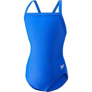 imageSpeedo Girls Swimsuit One Piece PowerFlex Flyback Solid Youth Team ColorsNew Sapphire