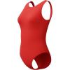 image:imageSpeedo Womens Swimsuit One Piece Essentials with Removable Cups Soft FabricHigh Legend Red