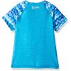 image:imageSpeedo Girls Printed Short Sleeve Rash Guard ShirtLavender Purple
