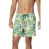 image:imageSpeedo Mens Swim Trunk Short Length Sunray Volley PrintedEthereal Blue Lemon