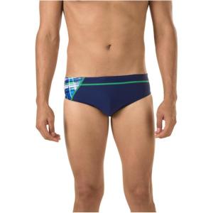 image:imageSpeedo Mens Powerflex Eco Laser Sticks BriefBlueGreen