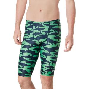 image:imageSpeedo Mens Standard Swimsuit Jammer Endurance Splice Team ColorsElectric Current  True Cobalt