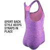 image:imageSpeedo Girls Swimsuit One Piece Thick Strap Racer Back PrintedDiscontinuedMulti Splice