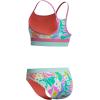 image:imageSpeedo Girls Swimsuit Two Piece Bikini SetSixties Garden Pink Lemonade