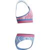 image:imageSpeedo Girls Swimsuit Two Piece Bikini SetWavy Stripe Periwinkle Blue