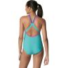 image:imageSpeedo Womens Swimsuit One Piece Contrast Binding High CutPorcelain