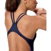 image:imageSpeedo Womens Swimsuit One Piece Creora Highclo Quantum Splice High Cut SolidTideway Wave Peacoat