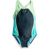 image:imageSpeedo Girls Swimsuit One Piece Closed RacerbackMesh Asphalt