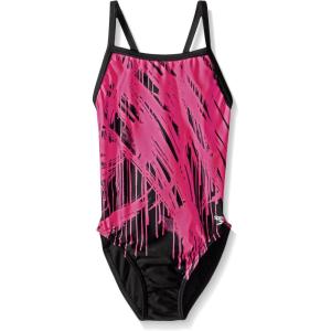 image:imageSpeedo Girls Swimsuit One Piece Powerflex Flyback Printed Youth Team Colors