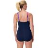 image:imageSpeedo Womens Endurance Color Top One Piece SwimsuitGlass Petals Peacoat