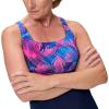 image:imageSpeedo Womens Endurance Color Top One Piece SwimsuitGlass Petals Peacoat
