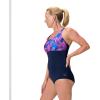 image:imageSpeedo Womens Endurance Color Top One Piece SwimsuitGlass Petals Peacoat
